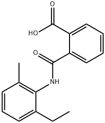 2-{[(2-ethyl-6-methylphenyl)amino]carbonyl}benzoic acid Structure