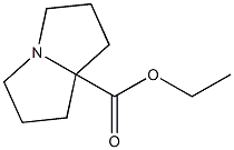 1H-Pyrrolizine-7a(5H)-carboxylic acid, tetrahydro-, ethyl ester Structure