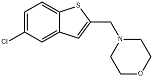4-[(5-chloro-1-benzothien-2-yl)methyl]morpholine Structure