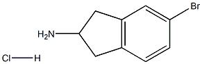5-Bromo-2,3-dihydro-1H-inden-2-amine hydrochloride 구조식 이미지