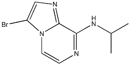 Imidazo[1,2-a]pyrazin-8-amine, 3-bromo-N-(1-methylethyl)- Structure