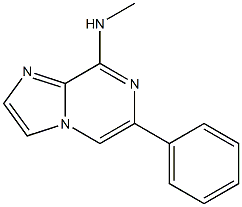 Imidazo[1,2-a]pyrazin-8-amine, N-methyl-6-phenyl- Structure