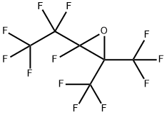 Oxirane, 2-fluoro-2-(pentafluoroethyl)-3,3-bis(trifluoromethyl)- 구조식 이미지