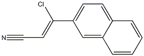 2-Propenenitrile, 3-chloro-3-(2-naphthalenyl)- Structure