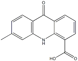 4-Acridinecarboxylic acid, 9,10-dihydro-6-methyl-9-oxo- Structure