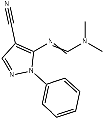 (E)-N-(4-cyano-1-phenyl-1H-pyrazol-5-yl)-N,N-dimethylformimidamide Structure