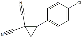 1,1-Cyclopropanedicarbonitrile, 2-(4-chlorophenyl)- Structure