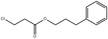 Propanoic acid,3-chloro-, 3-phenylpropyl ester Structure