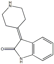 2H-Indol-2-one, 1,3-dihydro-3-(4-piperidinylidene)- Structure