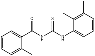 N-{[(2,3-dimethylphenyl)amino]carbonothioyl}-2-methylbenzamide 구조식 이미지