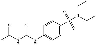 N-[({4-[(diethylamino)sulfonyl]phenyl}amino)carbonothioyl]acetamide Structure