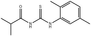 N-{[(2,5-dimethylphenyl)amino]carbonothioyl}-2-methylpropanamide Structure