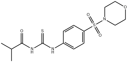 2-methyl-N-({[4-(4-morpholinylsulfonyl)phenyl]amino}carbonothioyl)propanamide 구조식 이미지