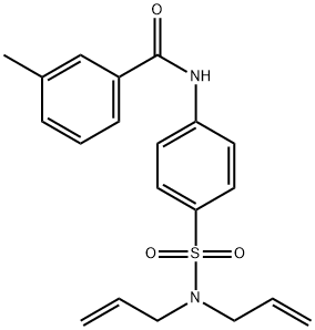 N-[4-[bis(prop-2-enyl)sulfamoyl]phenyl]-3-methylbenzamide Structure