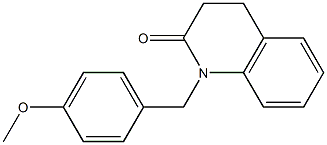 2(1H)-Quinolinone, 3,4-dihydro-1-[(4-methoxyphenyl)methyl]- Structure