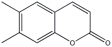 2H-1-Benzopyran-2-one, 6,7-dimethyl- Structure