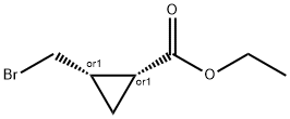 (1S,2R)-CIS-ETHYL 2-(BROMOMETHYL)CYCLOPROPANECARBOXYLATE Structure