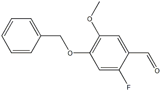 Benzaldehyde, 2-fluoro-5-methoxy-4-(phenylmethoxy)- Structure