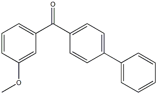 Methanone, [1,1'-biphenyl]-4-yl(3-methoxyphenyl)- 구조식 이미지