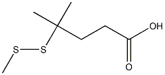 4-Methyl-4-(methyldisulfanyl)pentanoic acid 구조식 이미지