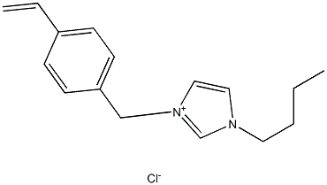 1H-Imidazolium, 1-butyl-3-[(4-ethenylphenyl)methyl]-, chloride Structure