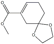 1,4-Dioxaspiro[4.5]dec-7-ene-7-carboxylic acid, methyl ester Structure