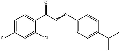 (2E)-1-(2,4-dichlorophenyl)-3-[4-(propan-2-yl)phenyl]prop-2-en-1-one Structure