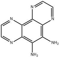 Pyrazino[2,3-f]quinoxaline-5,6-diamine 구조식 이미지