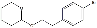 2H-Pyran, 2-[2-(4-bromophenyl)ethoxy]tetrahydro- Structure