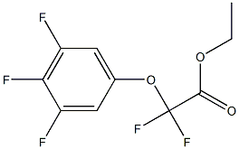 Acetic acid, difluoro(3,4,5-trifluorophenoxy)-, ethyl ester Structure