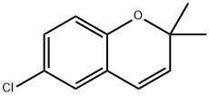 2H-1-Benzopyran, 6-chloro-2,2-dimethyl- 구조식 이미지