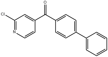 [1,1-biphenyl]-4-yl(2-chloropyridin-4-yl)methanone Structure