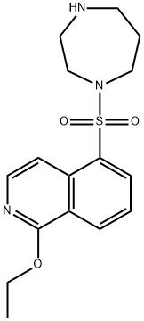 1H-1,4-Diazepine, 1-[(1-ethoxy-5-isoquinolinyl)sulfonyl]hexahydro- Structure