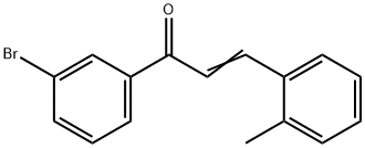 (2E)-1-(3-bromophenyl)-3-(2-methylphenyl)prop-2-en-1-one 구조식 이미지