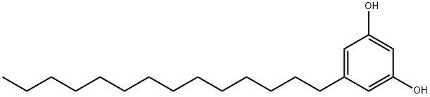 1,3-Benzenediol, 5-tetradecyl- Structure