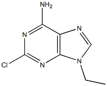 9H-Purin-6-amine, 2-chloro-9-ethyl- Structure