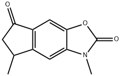 2H-Indeno[5,6-d]oxazole-2,7(3H)-dione, 5,6-dihydro-3,5-dimethyl- 구조식 이미지