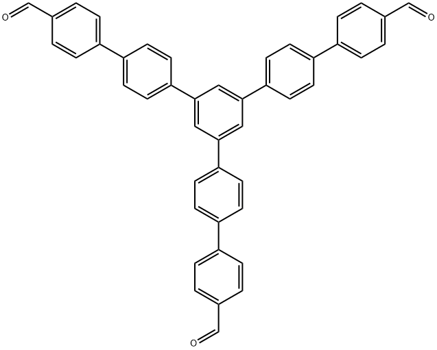 [1,1':4',1'':3'',1''':4''',1''''-Quinquephenyl]-4,4''''-dicarboxaldehyde, 5''-(4'-formyl[1,1'-biphenyl]-4-yl)- (9CI) 구조식 이미지