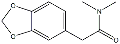 1,3-Benzodioxole-5-acetamide, N,N-dimethyl- 구조식 이미지