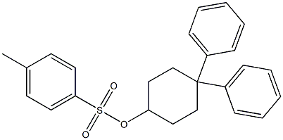 Cyclohexanol, 4,4-diphenyl-, 4-methylbenzenesulfonate Structure