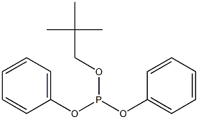 Phosphorous acid, 2,2-dimethylpropyl diphenyl ester 구조식 이미지