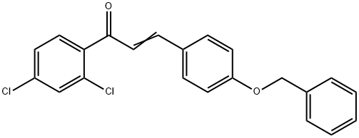 (2E)-3-[4-(benzyloxy)phenyl]-1-(2,4-dichlorophenyl)prop-2-en-1-one Structure