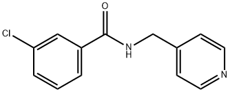 Benzamide, 3-chloro-N-(4-pyridinylmethyl)- 구조식 이미지