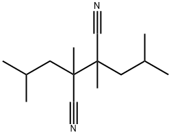 Butanedinitrile, 2,3-dimethyl-2,3-bis(2-methylpropyl)- Structure