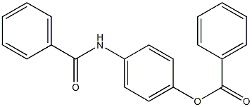 Benzamide, N-[4-(benzoyloxy)phenyl]- 구조식 이미지