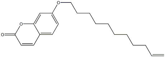 2H-1-Benzopyran-2-one, 7-(10-undecenyloxy)- Structure