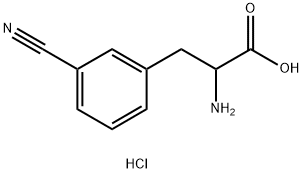 DL-3-Cyanophenylalanine 구조식 이미지
