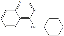 4-Quinazolinamine, N-cyclohexyl- Structure