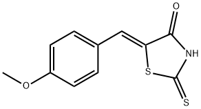 4-Thiazolidinone, 5-[(4-methoxyphenyl)methylene]-2-thioxo-, (5Z)- 구조식 이미지