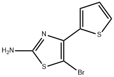 5-bromo-4-(thiophen-2-yl)thiazol-2-amine 구조식 이미지